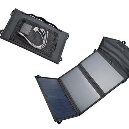 Αναδιπλώμενο φωτοβολταϊκό πάνελ 19,5 watt - 6V με 2 θύρες USB για φόρτιση συσκευών