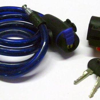 Κλειδαριά  μηχανής - ποδηλάτου βαρέως τύπου με συρματόσχοινο πλαστικής επίστρωσης