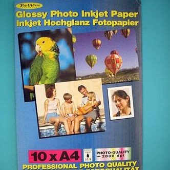 ΦΩΤΟΓΡΑΦΙΚΟ ΧΑΡΤΙ A4 GLOSSY TOPWRITE ΣΕΤ 10 ΤΕΜΑΧΙΩΝ