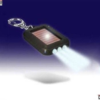 Ηλιακός φακός μπρελόκ με 3 LED και τέρμα οι μπαταρίες
