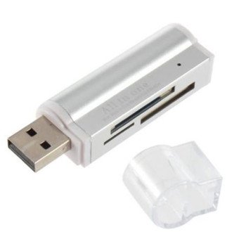 Αναγνώστης καρτών μνήμης- Card reader USB 4 in 1