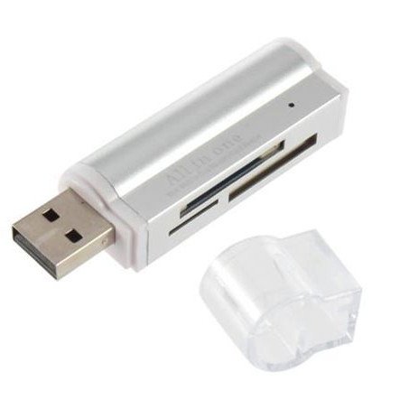 Αναγνώστης καρτών μνήμης- Card reader USB 4 in 1