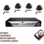 Διαδικτυακό καταγραφικό DVR 4 καμερών και TRIPLEX προσφορά με 4 κάμερες dome mini ενσύρματες με ήχο και 500Gb SATA σκληρό δίσκο