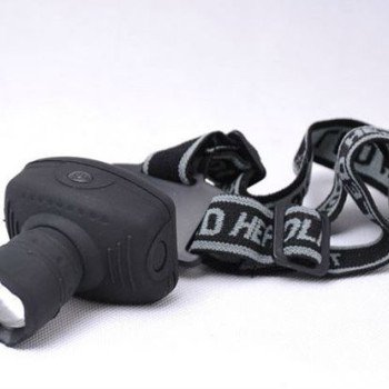 Φακός κεφαλής Led με προβολέα που ζουμάρει και οπτικό Alarm (Δείτε το βίντεο)