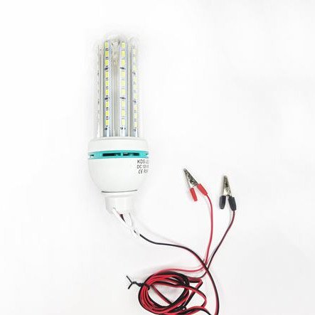 Λαμπτήρας led 12 volt 16 watt με ακροδέκτες για μπαταρία αυτοκινήτου-ηλιακά συστήματα