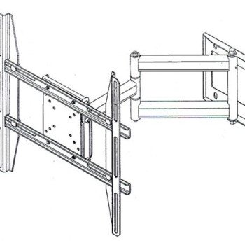 ΠΟΛΥΜΟΡΦΙΚΗ ΕΠΙΤΟΙΧΙΑ ΒΑΣΗ ΓΙΑ ΤΗΛΕΟΡΑΣΕΙΣ 32" ΕΩΣ 40" ΙΝΤΣΩΝ TFT/CLD ME ΔΙΠΛΟ ΜΠΡΑΤΣΟ [ΤΕΛΕΥΤΑΙΑ ΤΕΜΑΧΙΑ]