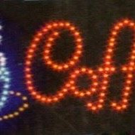 Φωτεινή επιγραφή καταστημάτων με LED (Coffee)