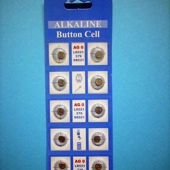 Μπαταρία microcell αλκαλική 379 -AG0-LR521-SR521 (Σετ 10 τεμάχια)