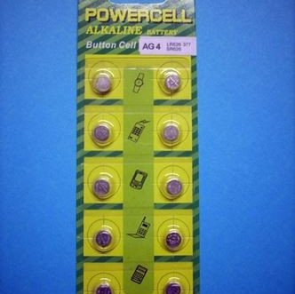 ΜΠΑΤΑΡΙΑ MICROCELL ΑΛΚΑΛΙΚΗ AG4 LR626 377 SR626 ΣΕΤ 10 ΤΕΜΑΧΙΩΝ