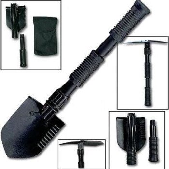 Πολυεργαλείο φτυάρι + σκαφτικό + πριόνι Σετ 3 σε 1 - Πτυσσόμενο - Ιδανικό για το camping