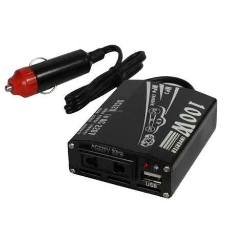 Inverter αυτοκινήτου 100 Watt μετατρέπει τα 12V σε 220V