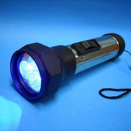 100 Τεμάχια φακός χειρός μεταλλικός με 7 Led