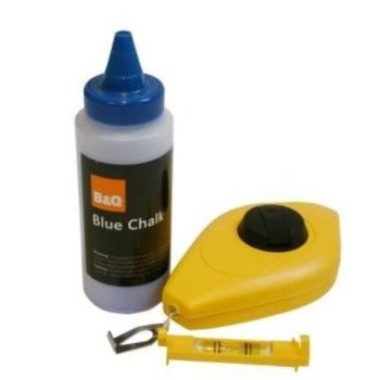 Σετ αλφαδιού με σπάγκο 15 μέτρων και χρώμα σήμανσης (Δείτε το video)