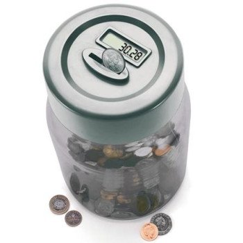 Κουμπαράς ηλεκτρονικός ψηφιακός με αυτόματη καταμέτρηση ευρώ