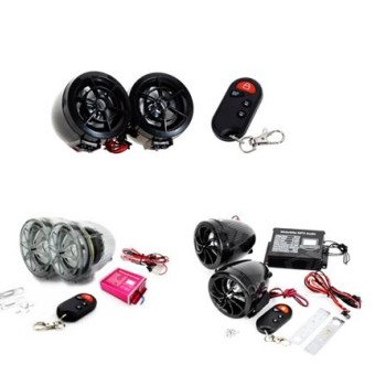 Συναγερμός μοτοσυκλέτας με ραδιόφωνο δύο ηχεία για μουσική δέχεται κάρτα sd - usb stick - mp3 player