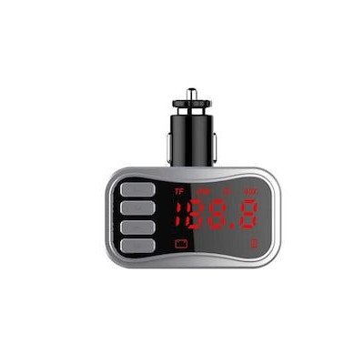 Bluetooth Hands Free κινητού - Car kit - FM Transmitter αυτοκινήτου Car - Αναμεταδότης μουσικής Mp3 στο ραδιόφωνο μέσω Bluetooth ή κάρτας micro sd ή usb stick - Θύρα  usb  για φόρτιση κινητών