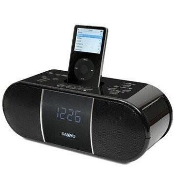 ΕΠΙΤΡΑΠΕΖΙΟ ΡΑΔΙΟΦΩΝΟ SANYO ΜΕ ΒΑΣΗ ΓΙΑ iPOD