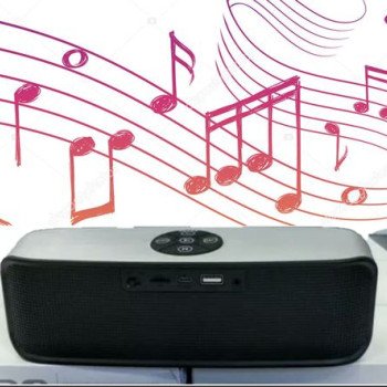Ηχείο bluetooth φορητό επαναφορτιζόμενο με υποδοχές usb - Tf micro sd - Aux