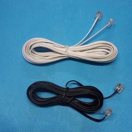 Τηλεφωνικό καλώδιο 5 μέτρα γραμμής με αντάπτορα 6P4c.