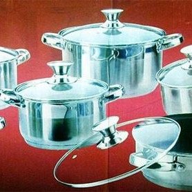 ΣΕΤ ΚΑΤΣΑΡΟΛΕΣ 6 ΤΕΜΑΧΙΩΝ ΑΝΟΞΕΙΔΩΤΕΣ ΒΑΡΕΩΣ ΤΥΠΟΥ 18/10