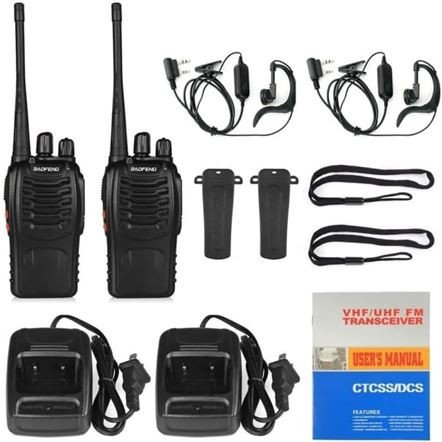 Ασύρματος πομποδέκτης UHF/VHF 5W σετ 2 τεμαχίων
