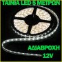 Ταινία Led  σετ  5m ψηφιακή λευκό ψυχρό φώς αυτοκόλλητη εξωτερικού χώρου 12 volt