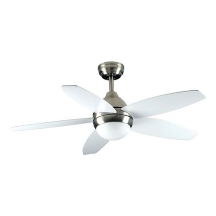 OEM Ανεμιστήρας οροφής τηλεχειριζόμενος TELCO 44 ιντσών με 3 ταχύτητες 5 φτερά λευκά και 1 φως