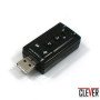 Αντάπτορας ήχου για σύνδεση ηχείων σε USB θύρα υπολογιστή και προσομοίωση σε περιβάλλον 7.1 καναλιών
