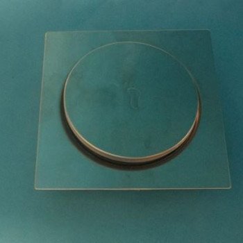 Σιφώνι ασφαλείας στεγανό διαμέτρου 10,5 cm και τετράγωνου πλαισίου 15 cm (Δείτε το βίντεο)