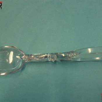 Κουτάλα - λαβίδα σαλάτας διάφανη