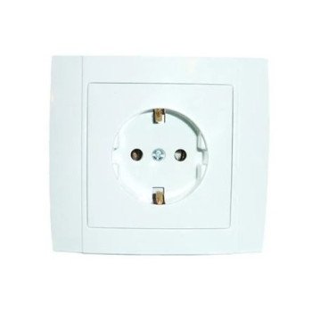 Πρίζα σούκο χωνευτή με μία έξοδο