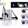 Μικροσκόπιο μίνι τσέπης φωτιζόμενο με UV light και μεγέθυνση 60 φορές