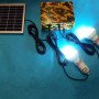 Πλήρες ηλιακό κιτ φωτισμού 6 Watt με 2 λάμπες led για αυτόνομο φωτισμό + θύρα USB για να φορτίζετε τις συσκευές σας