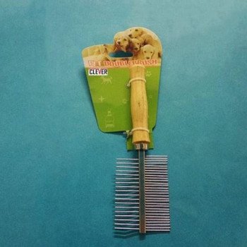 Χτένα καλλωπισμού και καθαρισμού διπλής όψεως για κατοικίδια