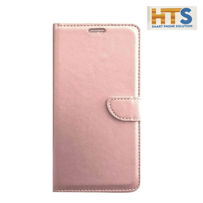 HTS Book Cover Stand Leather Wallet with Clip For Xiaomi Poco M5 4G - Color-Rose Gold
